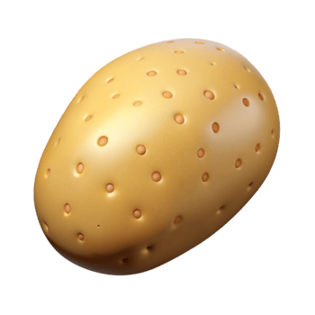 vibrant contemporary Potato, whole original png