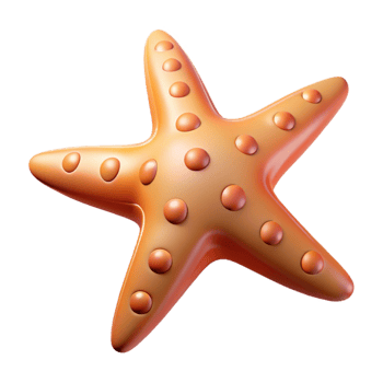 vibrant rustic Starfish detailed png