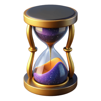 impressive vintage Hourglass with Sand Flowing Isolated Cutout exclusive png