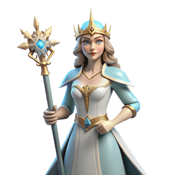 extraordinary minimalist Lady of the Lake, Arthurian legend, holding Excalibur original png