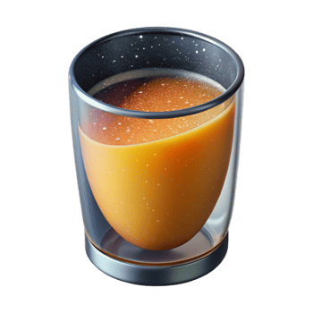 stunning abstract Juice Glass Cutout with Orange Juice and Isolated Background genuine png