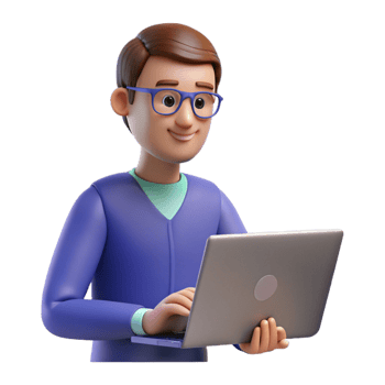 stunning rustic Writer typing on a laptop, detailed png