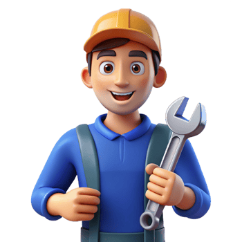 serene rustic Proud mechanic with a wrench, 4K png