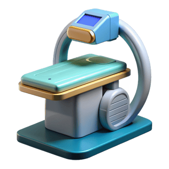 beautiful vintage Medical scanning machine premium png