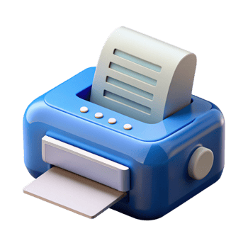 dramatic rustic Printer printing a document professional png