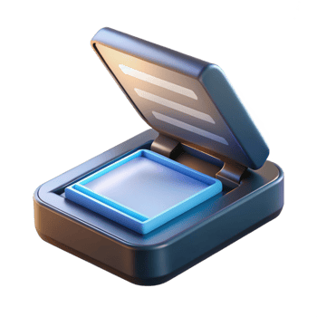 serene artistic Scanner scanning a document premium png