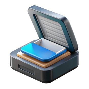serene modern Scanner scanning a document original png