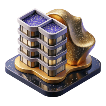 impressive traditional Modern Apartment Building High Angle Cutout Element high quality png