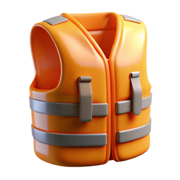 vibrant minimalist Safety vest, genuine png