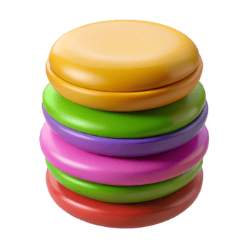 elegant traditional A stack of colorful macarons, high resolution png