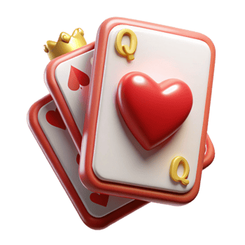 impressive abstract A single playing card, the Queen of Hearts, high resolution png
