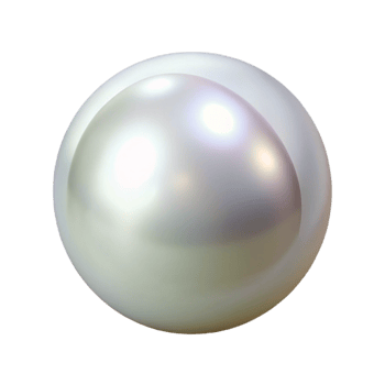 magnificent abstract A single pearl, lustrous and white, high resolution png