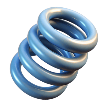 dramatic abstract A spring, coiled and tight, original png
