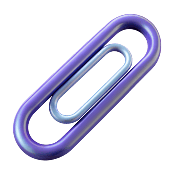 extraordinary modern A paperclip, standard design, high quality png