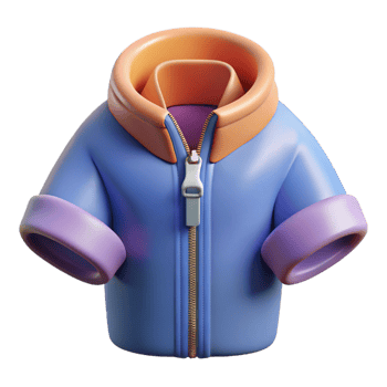 stunning creative A zipper, half-zipped, detailed png