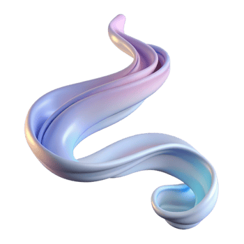 serene minimalist A flowing ribbon of smoke in pastel shades high resolution png