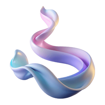 dramatic artistic A flowing ribbon of smoke in pastel shades high quality png