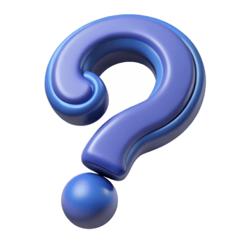 serene classic A single, stylized question mark with a swirling design premium png