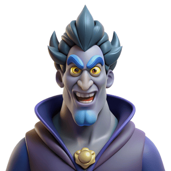 vibrant contemporary Hades, God of the Underworld, stern expression, exclusive png