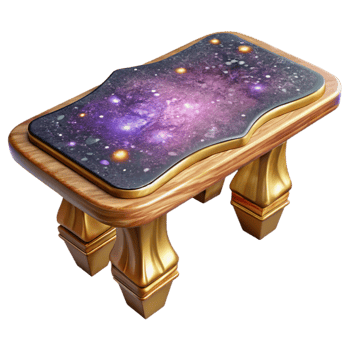 impressive rustic Old Wooden Table Side View Isolated Element premium png