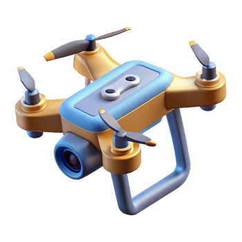 magnificent minimalist A drone with a high-resolution camera authentic png