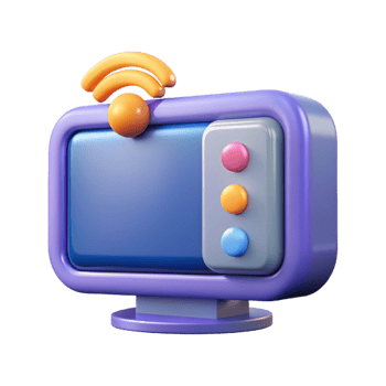 magnificent minimalist A smart TV with streaming capabilities premium png
