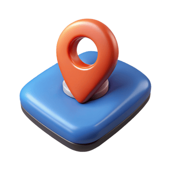 vibrant minimalist A GPS tracker with real-time location tracking high resolution png