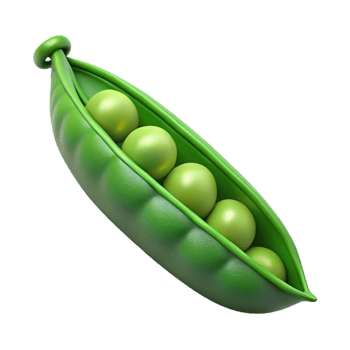 beautiful abstract Fresh green pea pod professional png