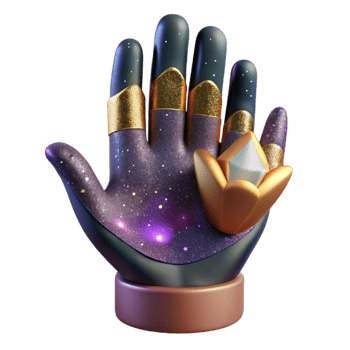 wonderful artistic Open Hand Isolated with Palm Up professional png