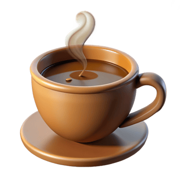stunning classic A steaming cup of coffee, detailed png