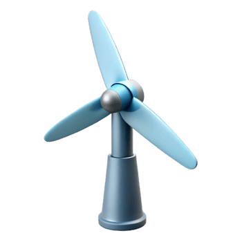 extraordinary creative A wind turbine blade, 4K png