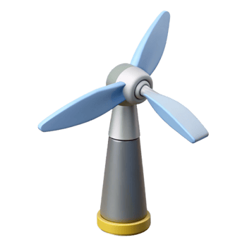 wonderful vintage A wind turbine blade, genuine png
