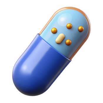 magnificent traditional A smart pill with embedded sensors, authentic png