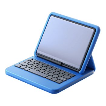 extraordinary artistic Tablet computer with detachable keyboard premium png