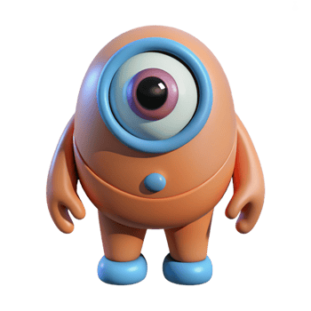 beautiful traditional Cyclops, one-eyed giant, detailed png