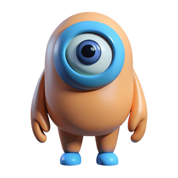 extraordinary artistic Cyclops, one-eyed giant, high resolution png