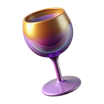 serene minimalist A wine glass, elegant and abstract original png