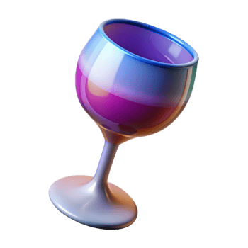 wonderful traditional A wine glass, elegant and abstract detailed png
