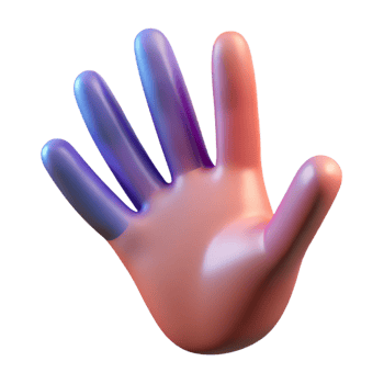 elegant creative A hand, reaching out, abstract and stylized professional png