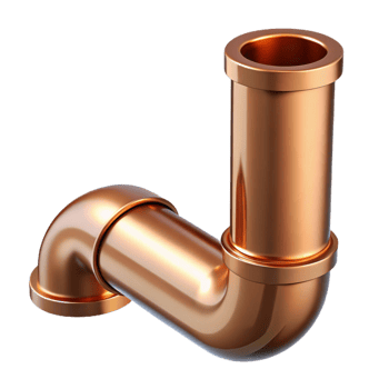 dramatic classic Plumbing pipe, copper high quality png