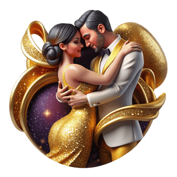 wonderful creative Passionate Tango Embrace Cutout with Intense Backlighting high resolution png
