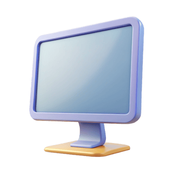 wonderful modern Desktop computer monitor with thin bezel professional png