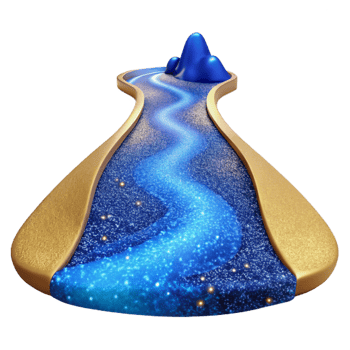 wonderful artistic Path Leading to a Waterfall Transparent Element professional png
