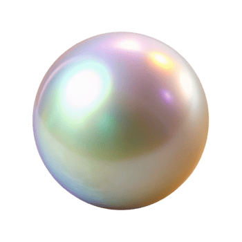 extraordinary rustic A single, perfect pearl with a soft, iridescent glow, authentic png