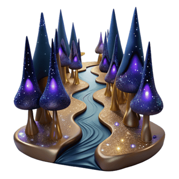 serene vintage Path Through a Cypress Swamp with Dark Water Cutout detailed png