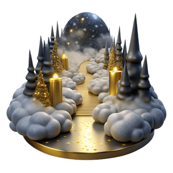 beautiful abstract Path Through a Forest with Fog and Mist Cutout detailed png