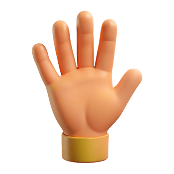 extraordinary contemporary Human hand with open palm, premium png