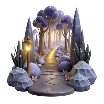 extraordinary minimalist Path Through Misty Forest with Soft Lighting Transparent Cutout premium png