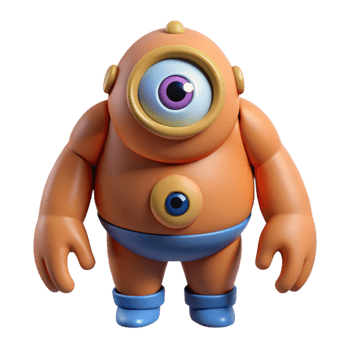 impressive creative Cyclops, one-eyed giant 4K png