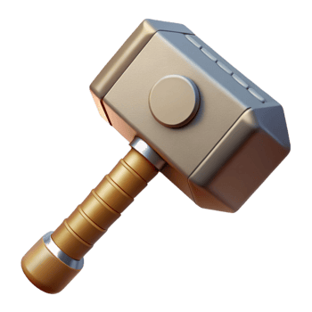 extraordinary creative Thor's hammer, Mjolnir genuine png